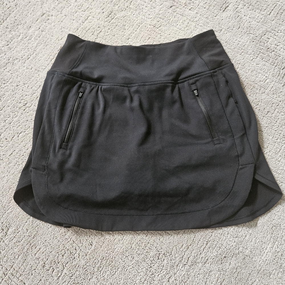 Black Athletic Skort with Pockets